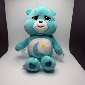 Care Bears‎ Bedtime Bear Teal Blue Plush Moon Star Basic Fun 2022 Stuffed Animal